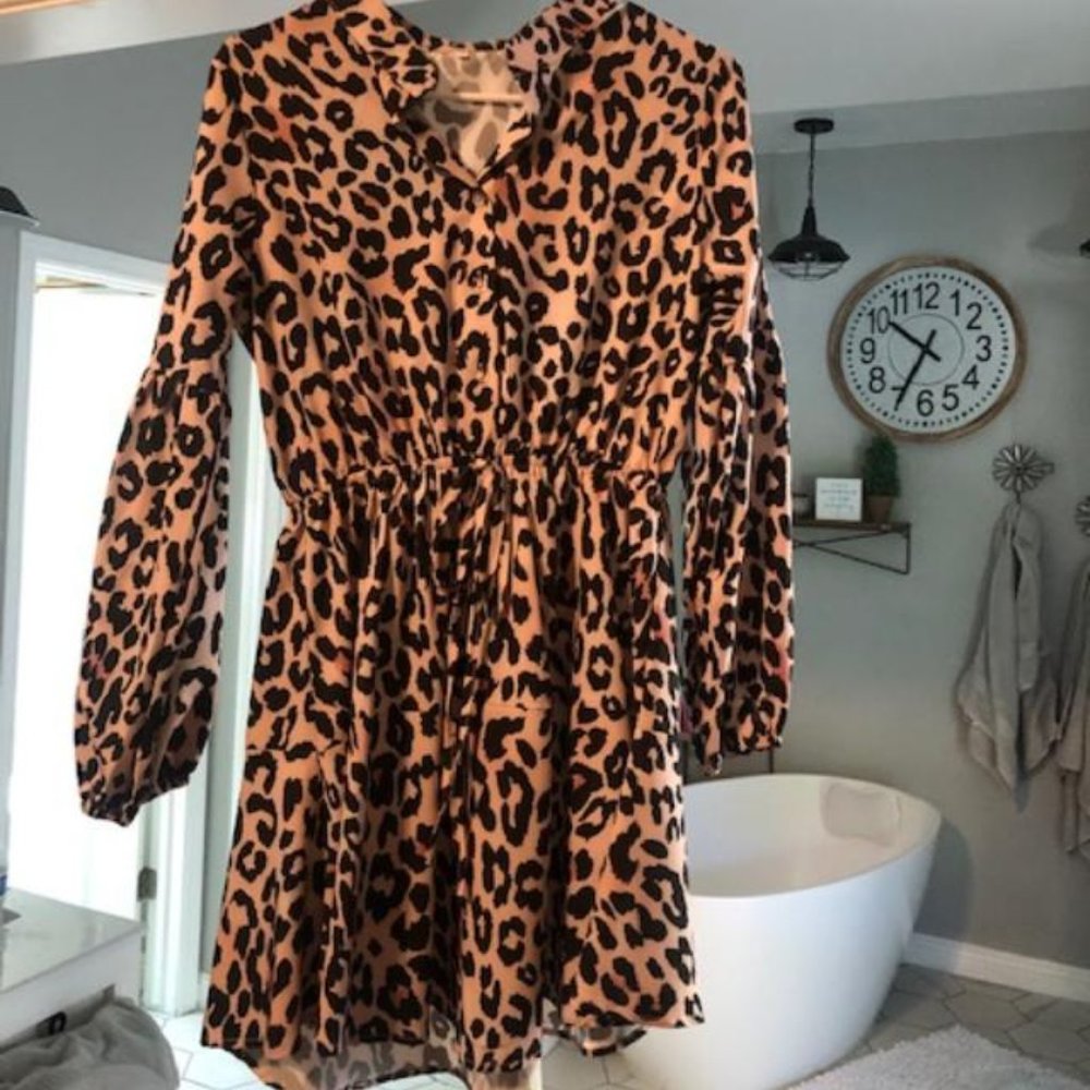 Short Cheetah Dress